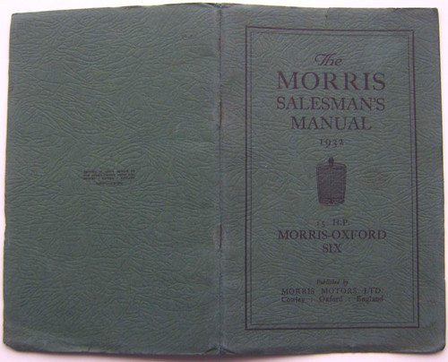 Morris oxford six 1932 - oxford, hp