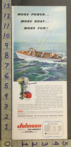 1955 boat fish johnson - 1955,
