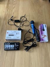 Soundlab G105AA Mixer with Headphone Amp. 2 Karaoke Microphones. USB Microphone.