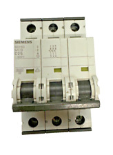 Siemens 5SY63 25A Amp Circuit Breaker 3 Pole MCB C25