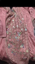 Pink Suit with Net Mirror