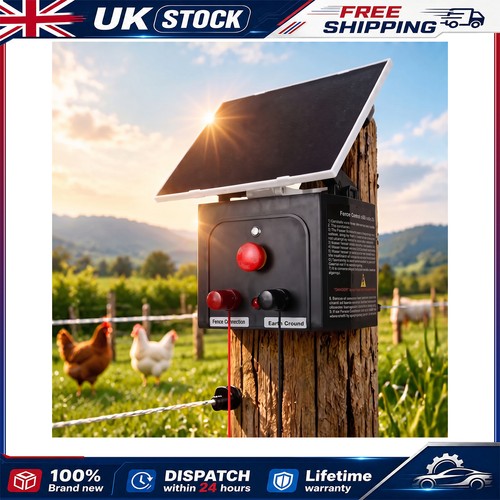 Solar electric fence - fence, energiser