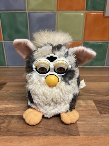 Vintage snow leopard furby - leopard,