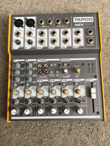Tapco mix 100 audio mixer - tapco,