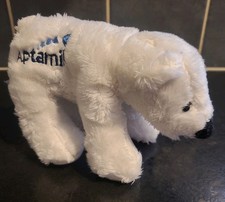 Promotional Milupa Aptamil - Polar Bear - Soft Plush Beanie Toy - VGC Very clean