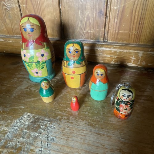 Wooden hand painted nesting - wooden,