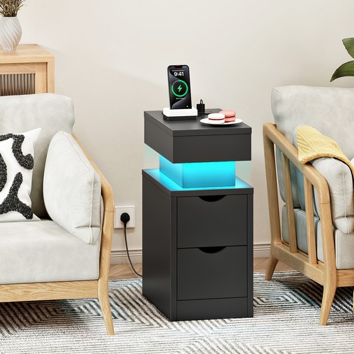 Bedside table charging - table,