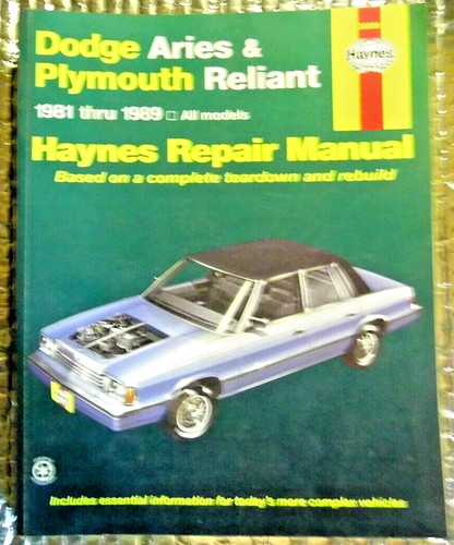 Haynes auto repair manual - haynes,