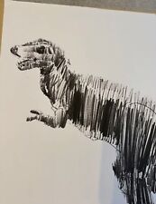 Charming Baker Christmasaurus Signed Print - LTD to 300