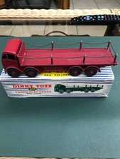 DINKY TOYS (UK) - FODEN (2nd) 8 WHEEL CHAIN LORRY - MAROON - BOXED #905