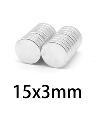 Strong Magnets 15mm x 3mm -