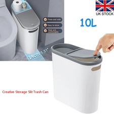 Narrow Plastic Waste Bin With