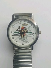 Mens Vintage Looney Tunes Tasmanian Devil Taz Watch Working Battery In Used...