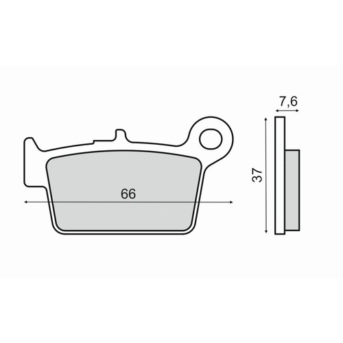 Pair brake pads beta - pair,
