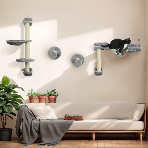 4pcs wall mounted cat - 4pcs,