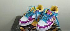 GIRLS HEELYS MOTION  FUCHSIA/WHITE  MULTI SIZE UK 4   "SHINY" AND FUN