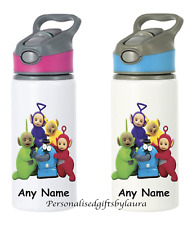 Teletubbies Personalised Kids Drinks Sports 650ml straw Water Bottle