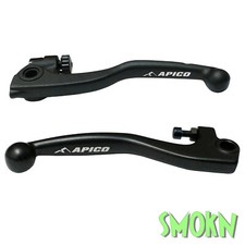 TM Brake & Clutch Levers MX EN 125 250 300 10-18 Apico Hard Anodised Forged BLK