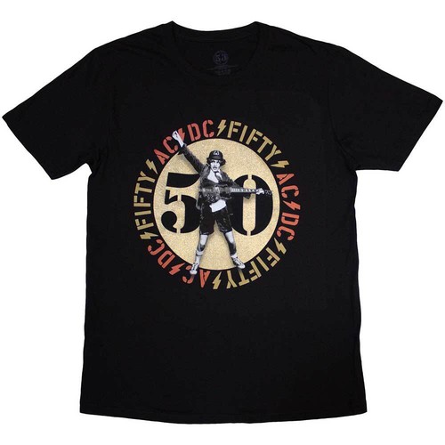 Unisex shirt gold - ac/dc, t-shirt:
