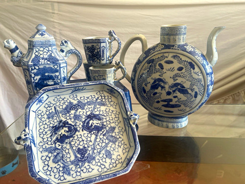 Blue white porcelain - blue,