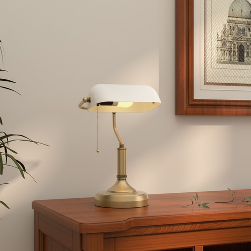 Banker desk lamp with - banker's,