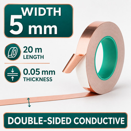 25m copper tape slug - tape, adhesive