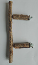 *NATURAL WOOD BRANCH/PERCH FOR PET BIRDS.  HAZEL WOOD.  HANDCRAFTED.  PETS.