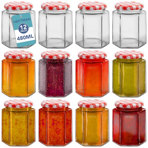 Heftman hexagonal jam jars - heftman,