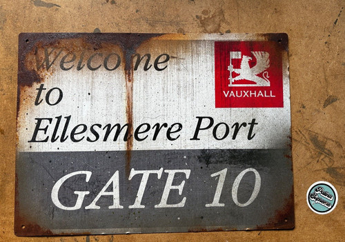 Vauxhall factory sign man cave - sign,