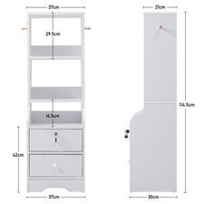 Tall Bedside Table Cabinets