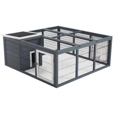 Pawhut rabbit hutch small - pawhut,