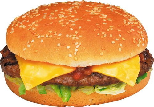 Cheese burger sticker decal - burger,