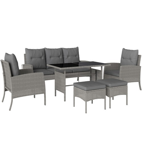 Outsunny pieces rattan - outsunny, 6