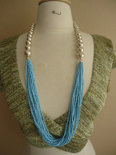 Nwot multi strand blue seed - nwot,