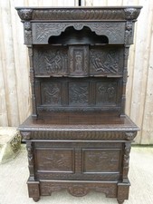 SIMPLY STUNNING 19thC WONDERFULLY DETAILED & CARVED OAK DRESSER.FABULOUS!