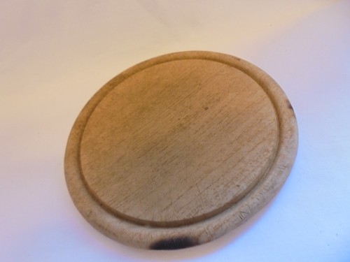Vintage circular wooden bread - vintage,