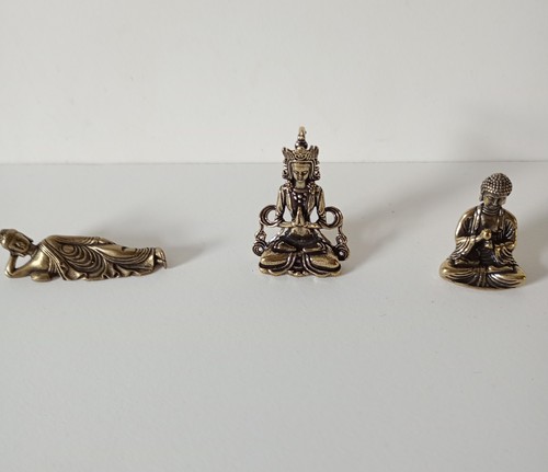 Solid brass buddha statue - solid,