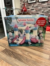 Sylvanian Families Vintage Bouncy Castle Playset With Baby Figure Boxed