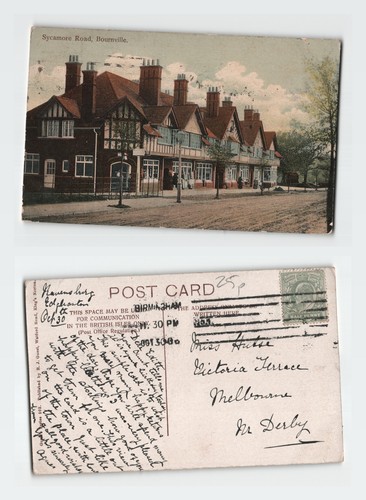 Vintage postcard sycamore road - vintage,