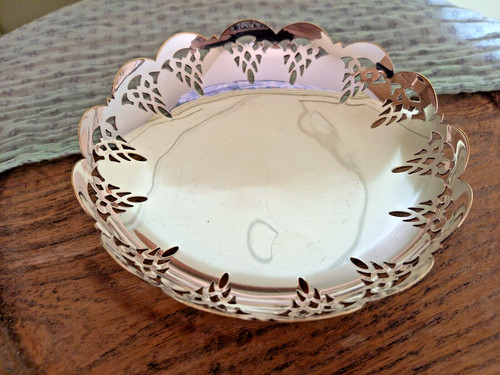 Vintage silver plate epca pin - silver,