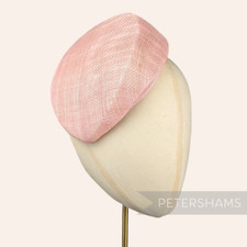 'Betty' Sloped Pillbox Sinamay