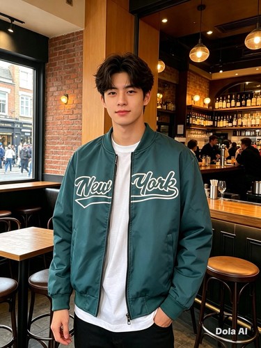 Men green bomber varsity - men’s,