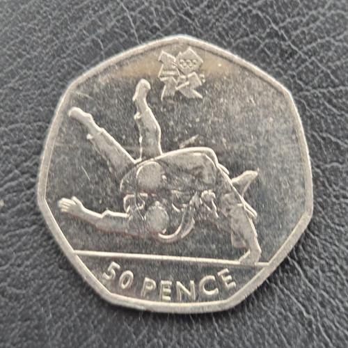 2011 50p coin - olympic, judo