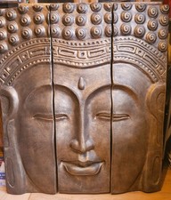 Buddha head - Large wall hung