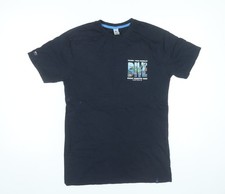 Gooses T-Shirts Men’s Black Small Great Barrier Reef Graphic Cotton Tee