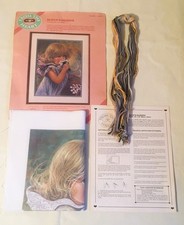 Vintage 1988 Dimensions Crewel Embroidery Kit Susan's Daisies 12"x16" Unstarted