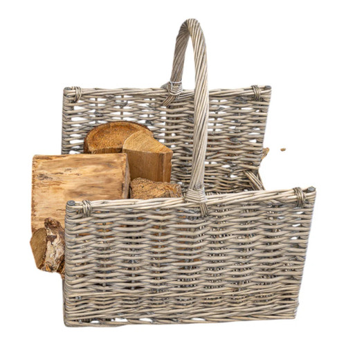 Greywash willow log - greywash, basket