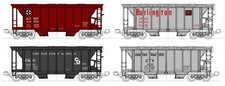 KATO 106-4700, N Scale, Covered Hopper Assorted Set (8)