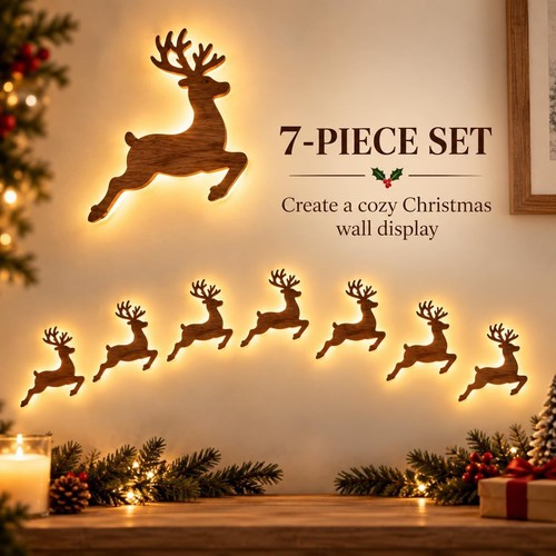 Led reindeer wall - 7,