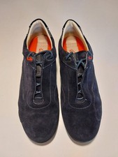 Michael Schumacher Blue Suede Driving Shoes Size EU 42 UK 8 F1 Motor Car Racing